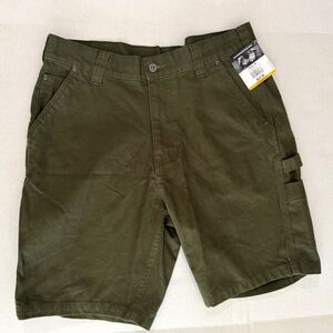 NWT Work N' Sport Green Cargo Work Shorts, 34